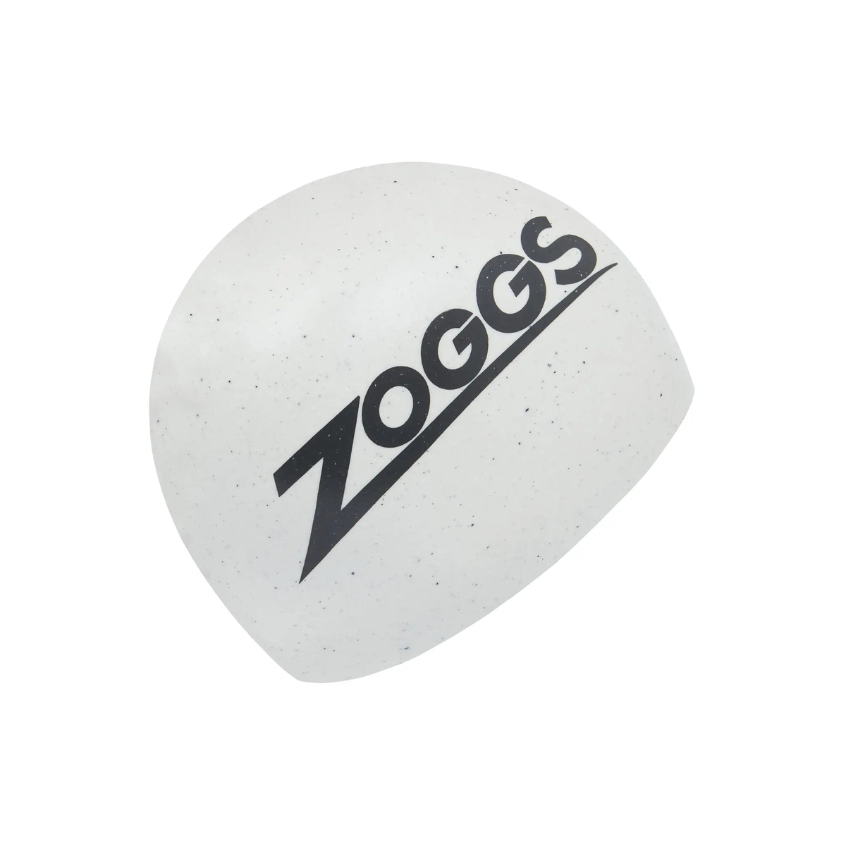 Zoggs Easy Fit Eco Swimming Cap Sustainable Recycled Silicone Swim Cap in White - front