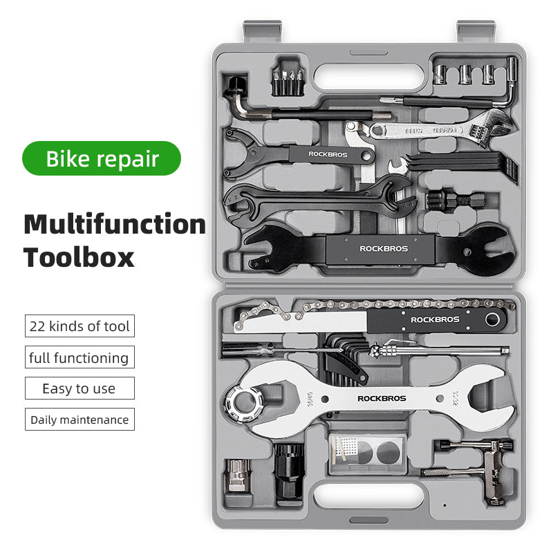 ROCKBROS Professional 22-piece Bike Repair and Maintenance Kit
