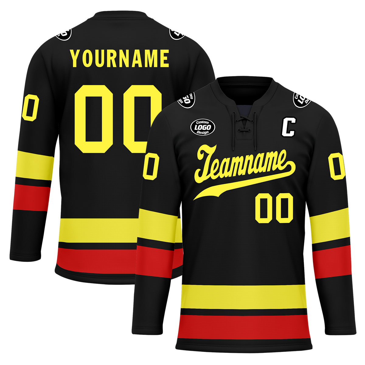 Custom Black Personalized Hockey Jersey HCKJ01-D0a70dd