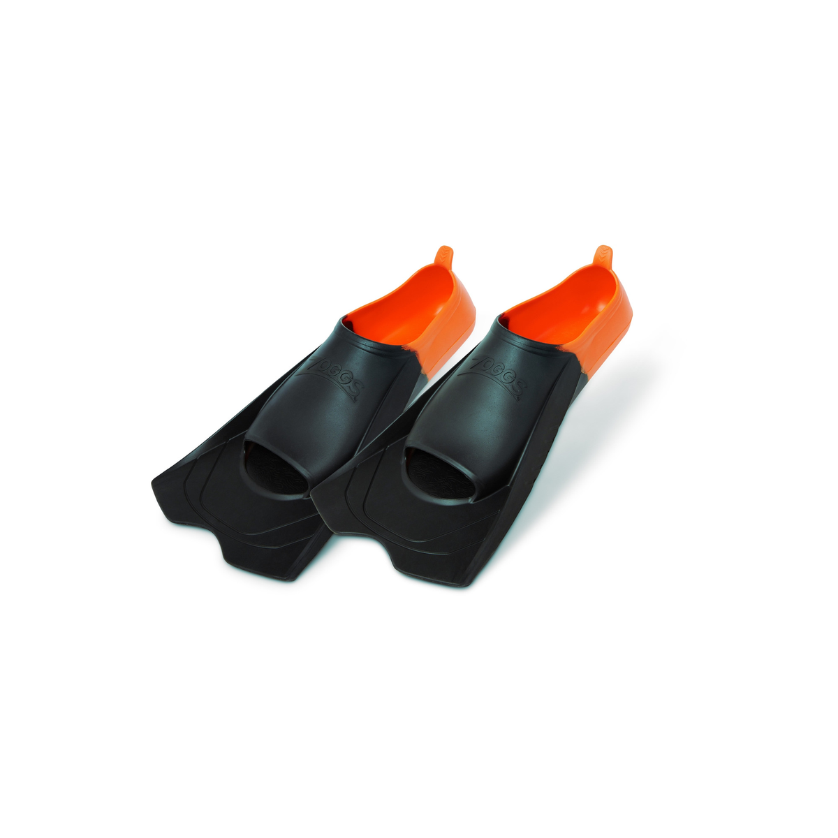 Zoggs Short Blade Eco Swim Fins Recycled Silicone Training Fins with Bag - front