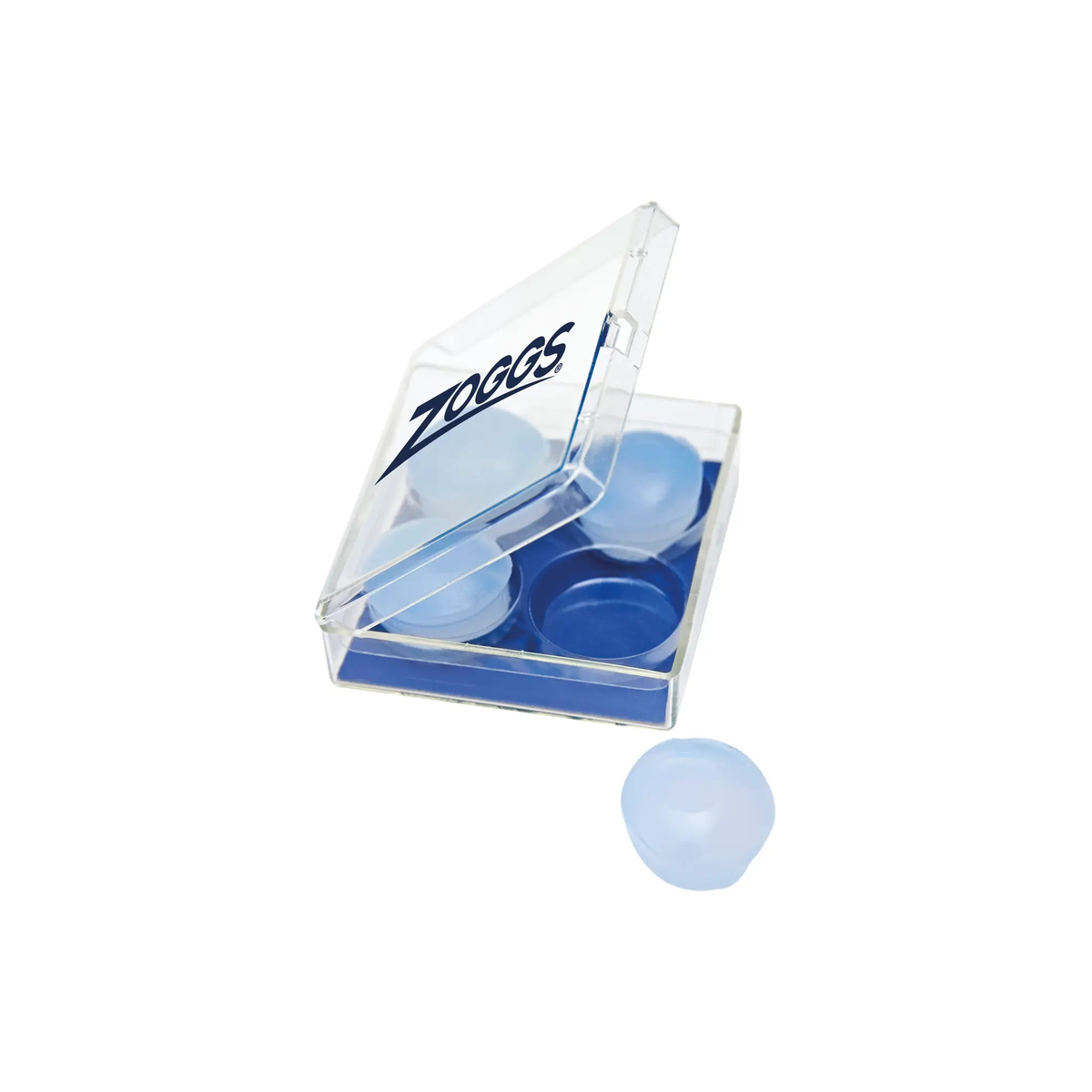 Zoggs Silicone Swimming Ear Plugs Soft Pliable Reusable Ear Protection - front