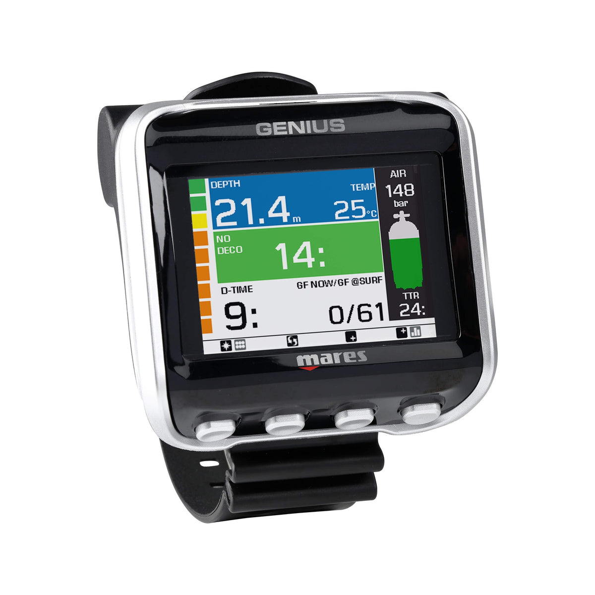 Mares Genius Dive Computer - 414139_Genius_BKSI