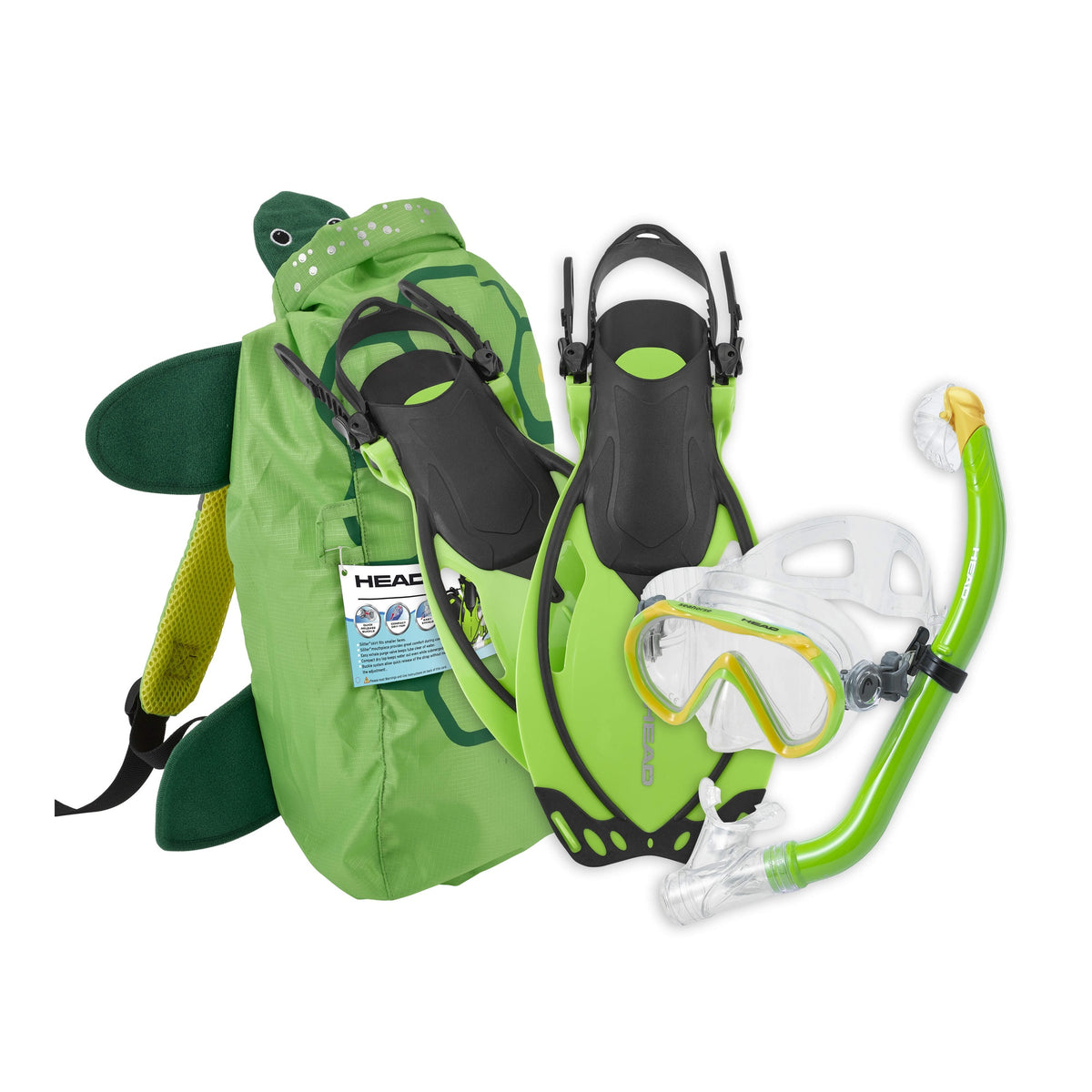 Mares Sea Pals JR Dry Set Diving Set - 480315_Sea Pals Jr Set_Turtle