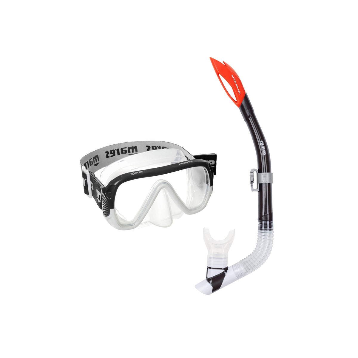 Mares Keewee Splash Mask and Snorkel Combo - 411819_Combo Keewee Splash_BK