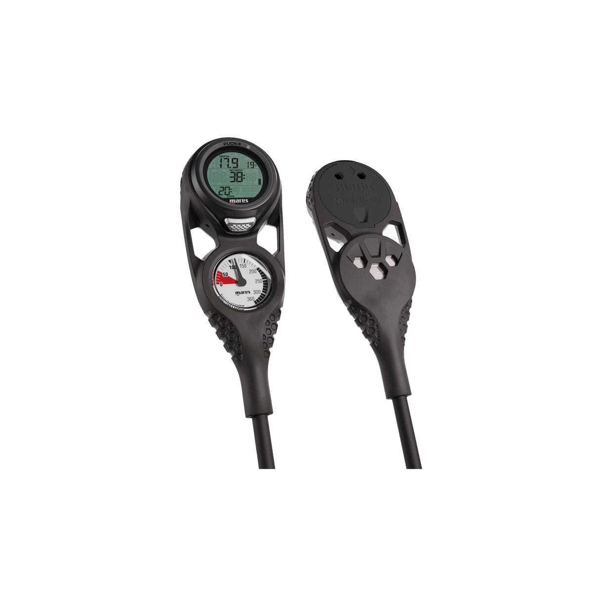 Mares Puck 4 Mission 2 Dive Gauge - 414431 Puck 4 Mission 2 BK7 BAR