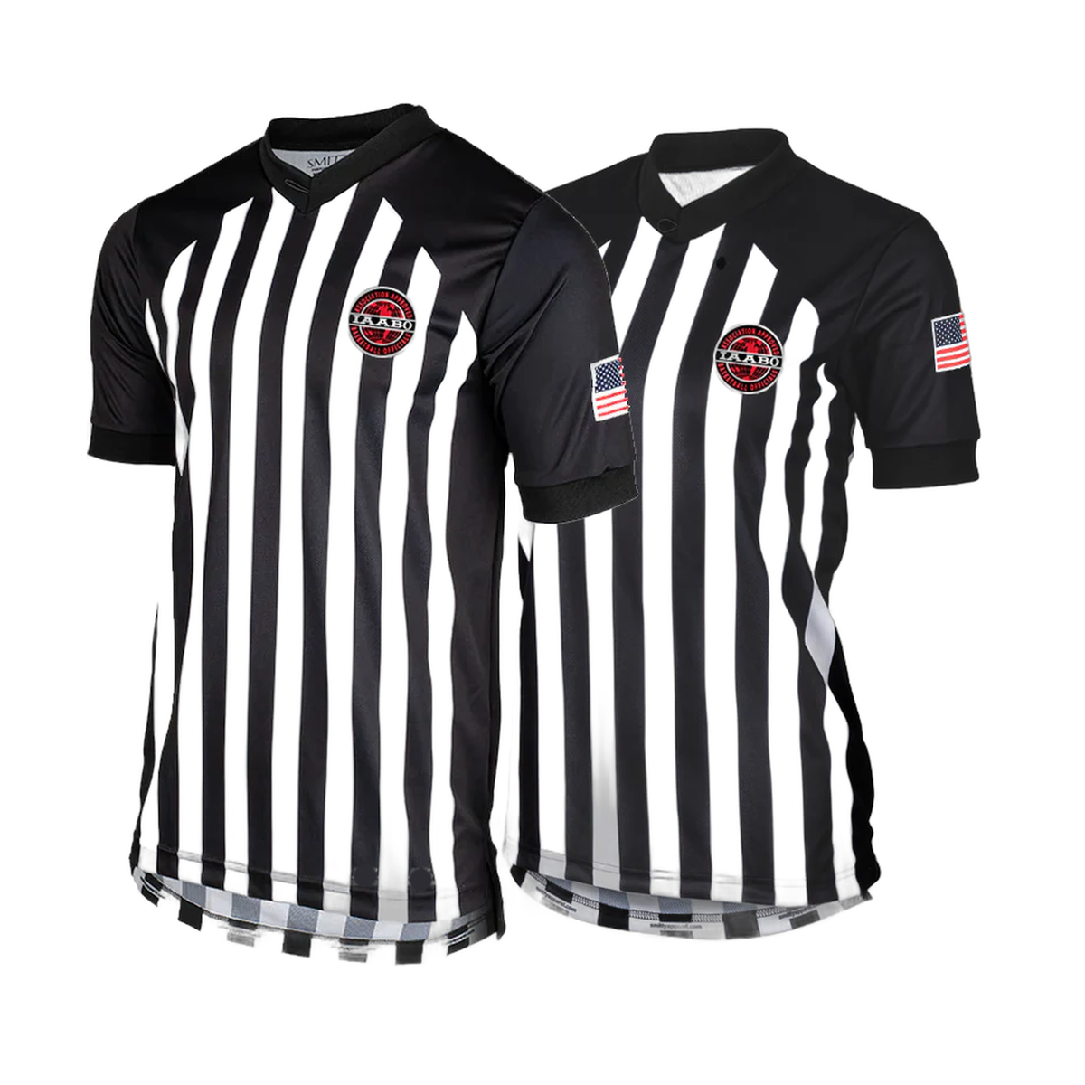 Smitty I216 IAABO Men's Basketball Official College Referee Shirt White Flag product image