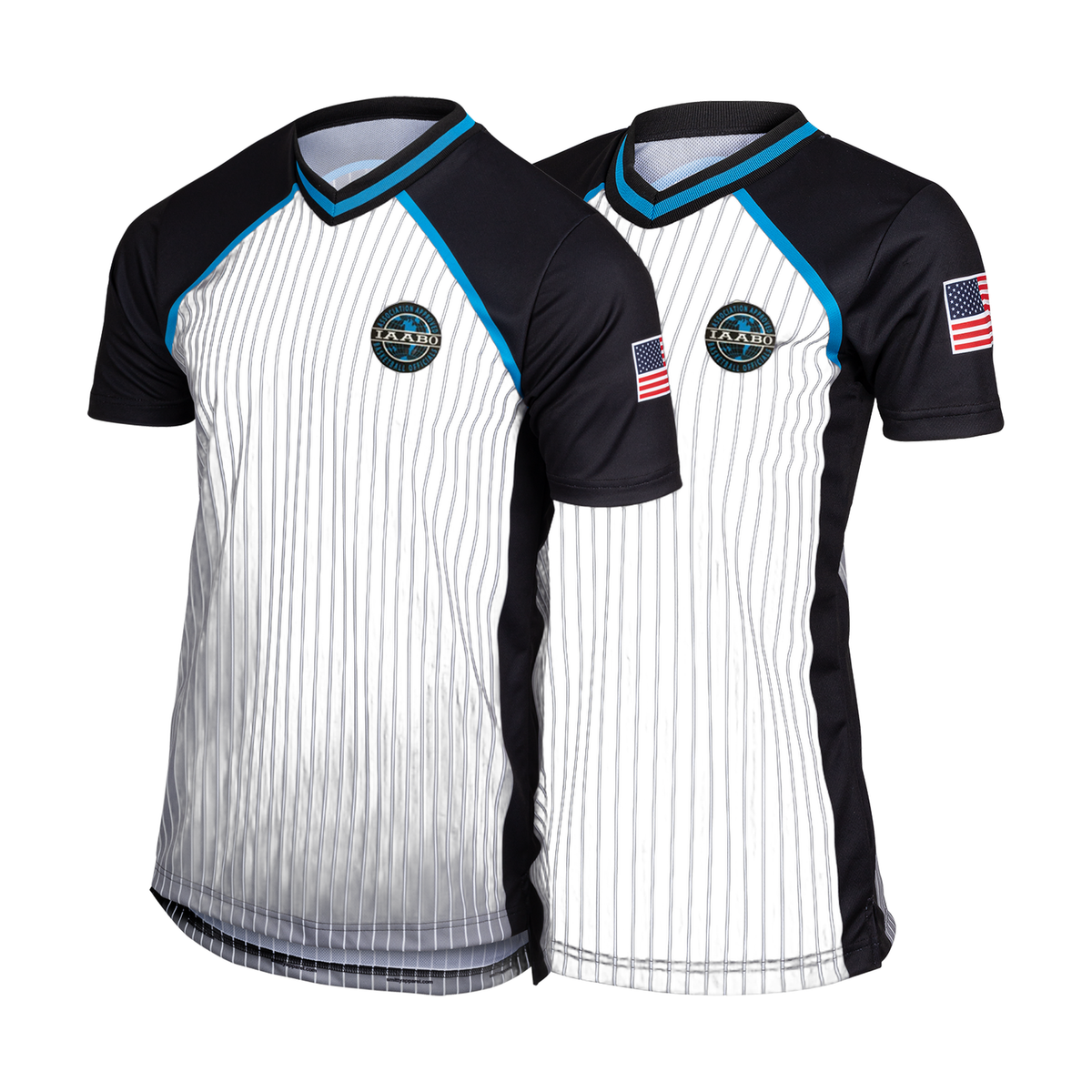 Smitty I240 IAABO Men's Basketball Official College Referee Shirt White Flag product image
