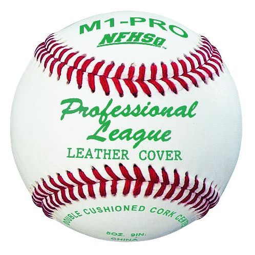 Martin Sports M1 Pro League Leather Baseballs, Dozen - Front View