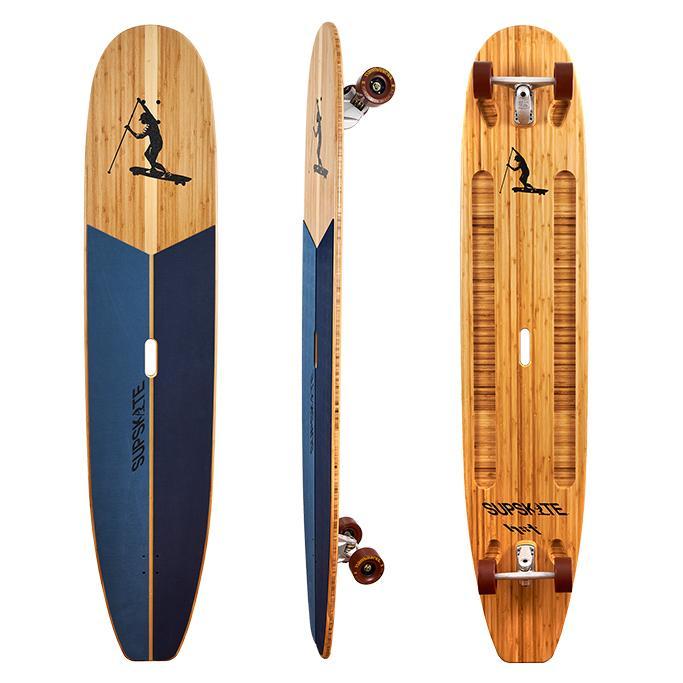 SUPSKATE Touring 74 - Bamboo SUP Paddle Skating Longboard