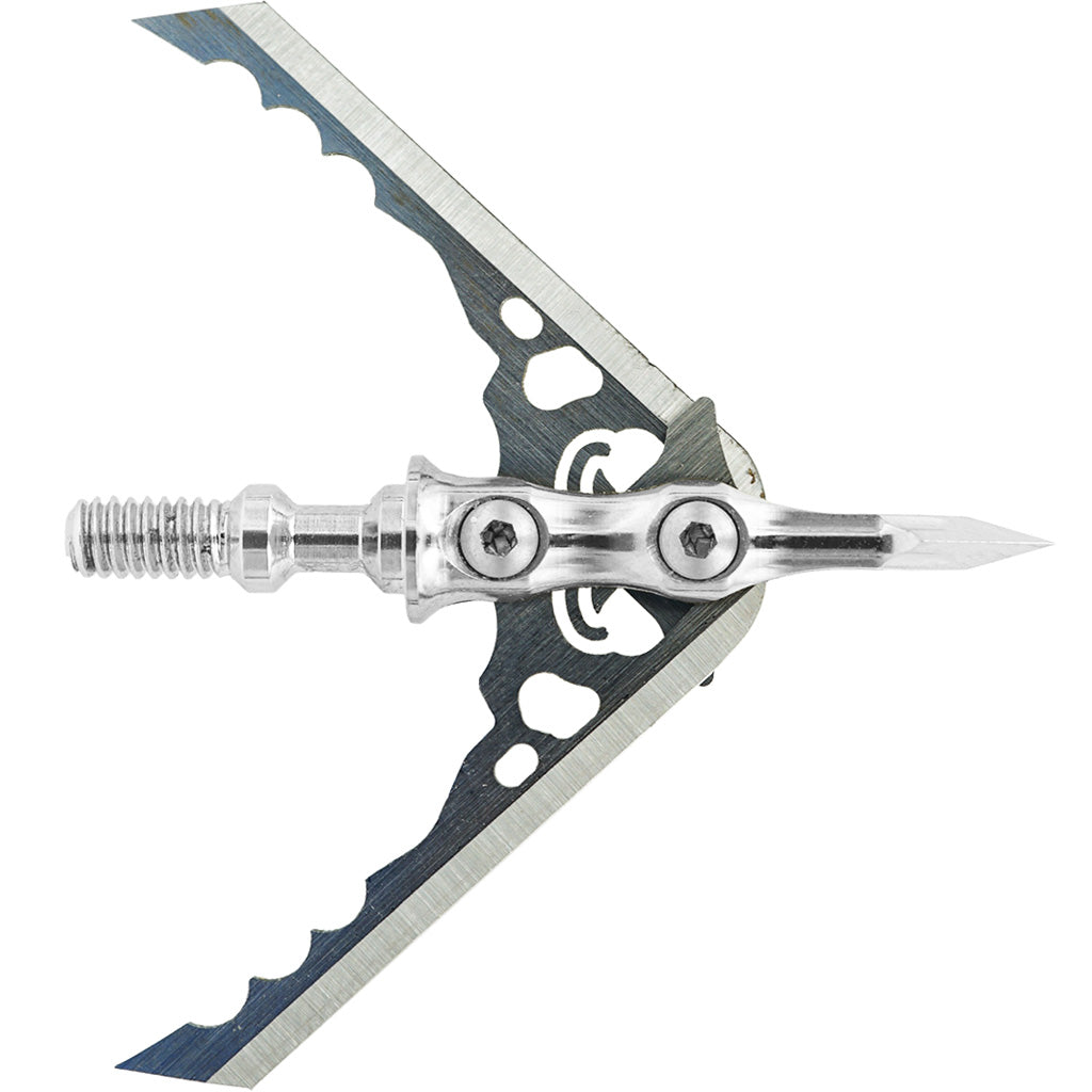Rage Hypodermic NC Crossbow Broadheads in 100 gr. - Front View