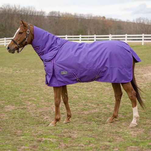 TuffRider 600 D Comfy Winter Medium Weight Ripstop Turnout Blanket with Combo Neck- 200 GSM