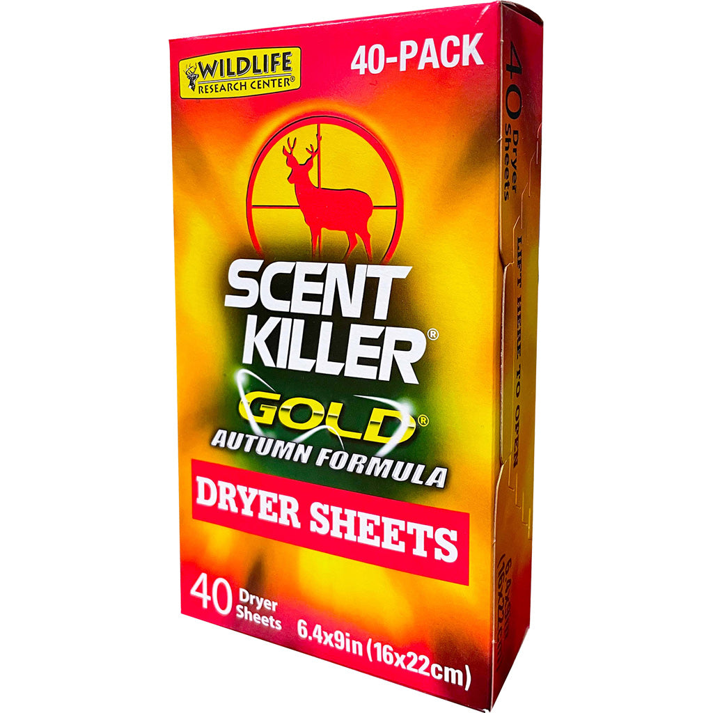Wildlife Research Scent Killer Gold Dryer Sheets - Front View