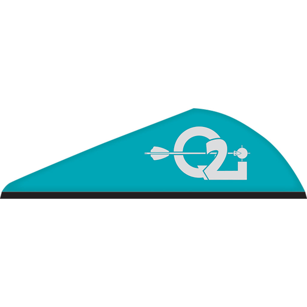 Q2i Rapt-X Vanes in Teal 100 pk. - Front View