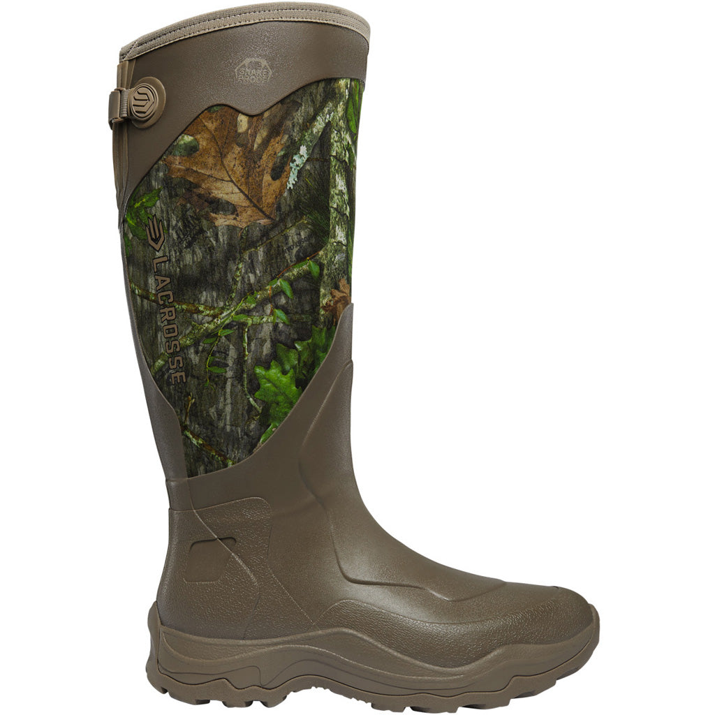 Lacrosse Alpha Agility Snake Boot in Mossy Oak Obsession Camo Men's 9 - Front View