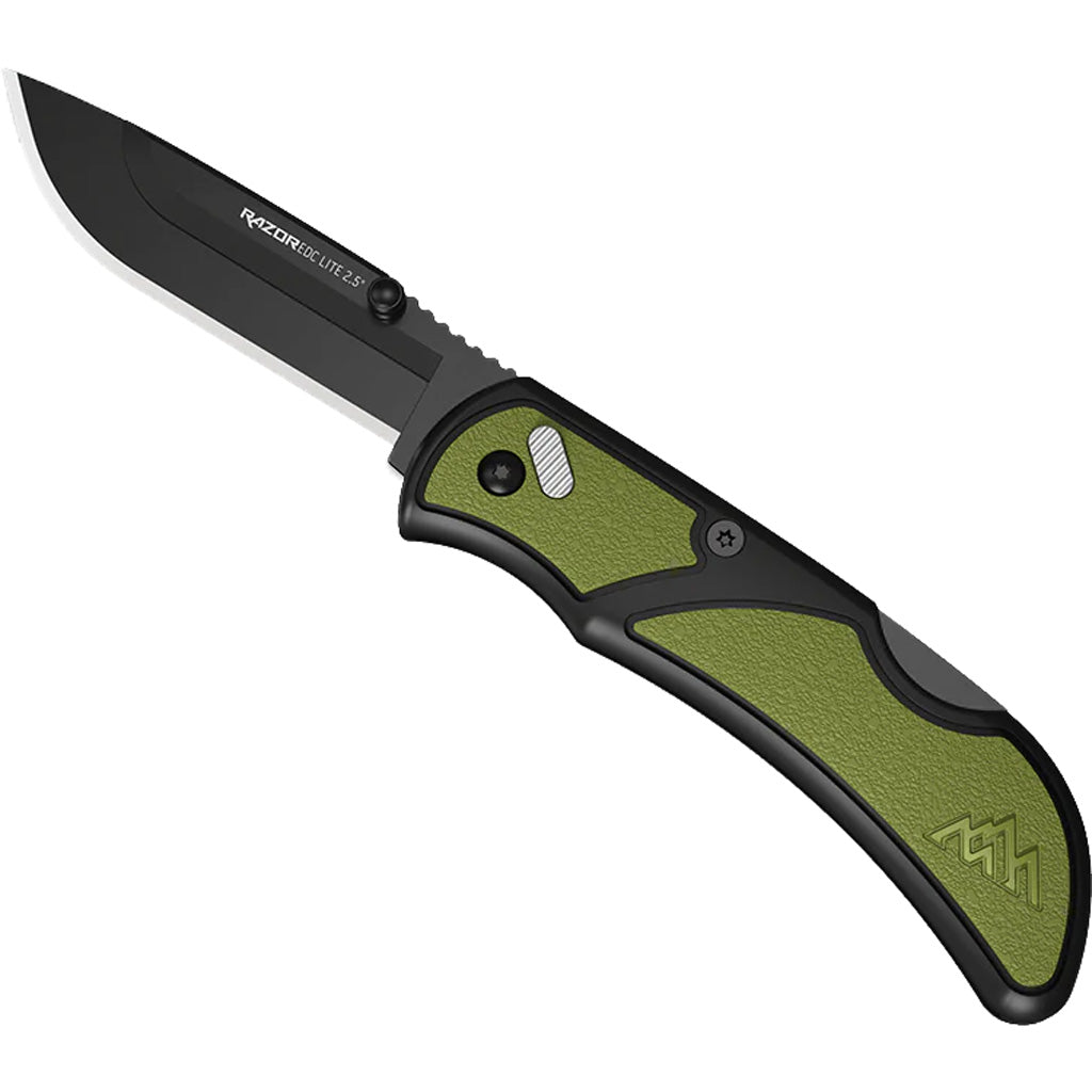 Outdoor Edge Razor EDC Lite in Green/Black - Front View