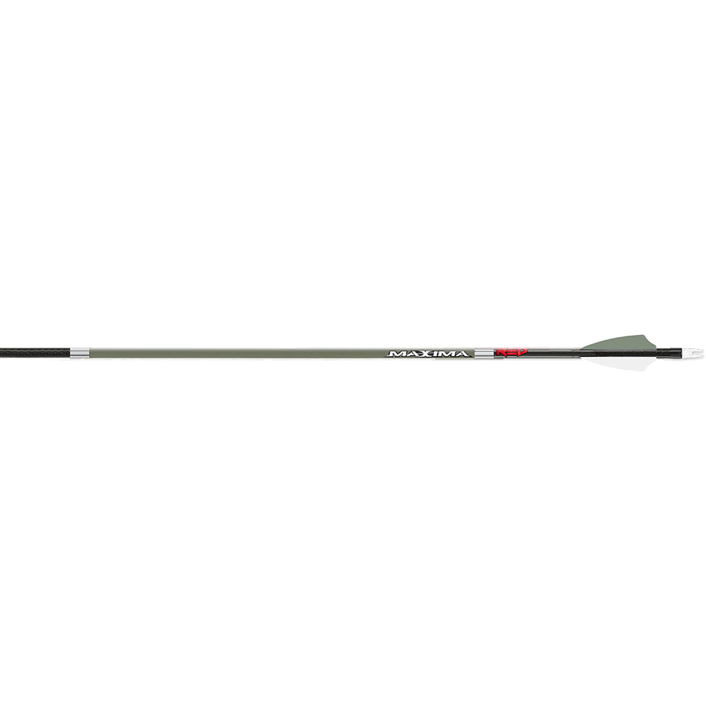 Carbon Express Maxima Red 6mm OD Green Arrows in 350 - Front View