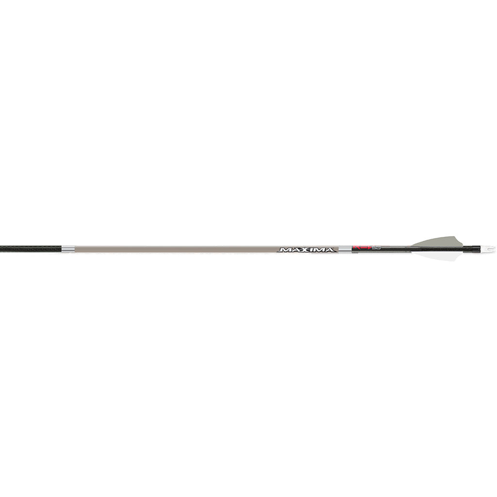 Carbon Express Maxima Red 6mm Stone Gray Arrows in 350 - Front View