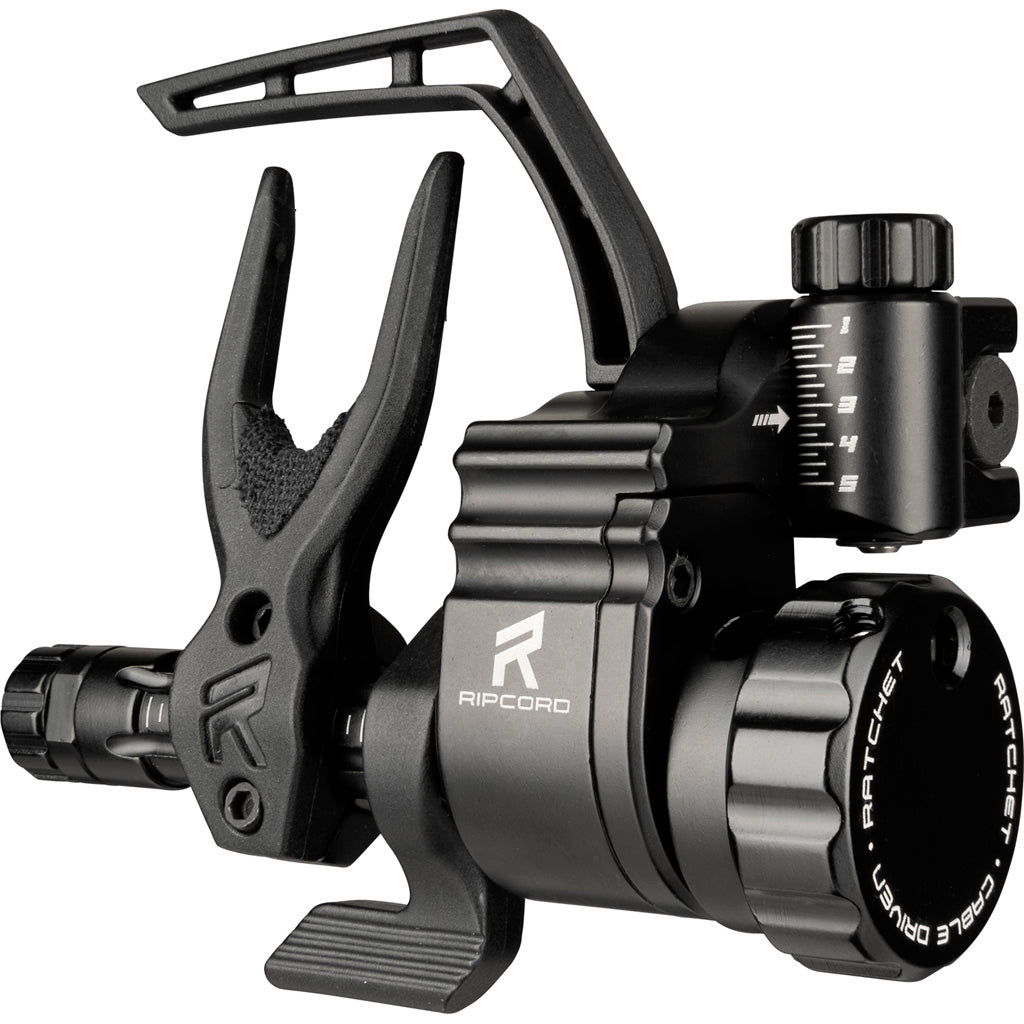Ripcord Ratchet Arrow Rest in Cable Driven IMS Micro RH - Front View