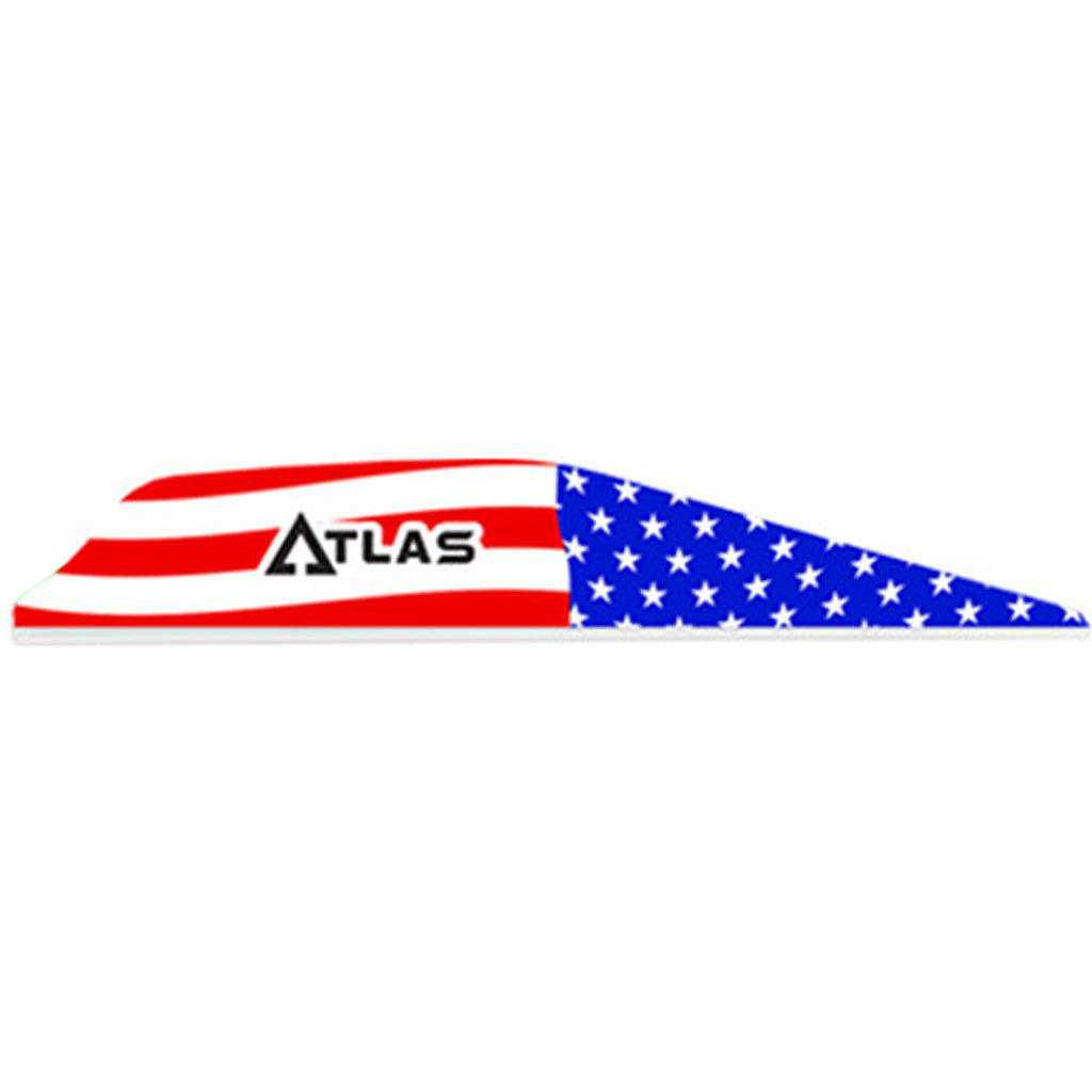 Bohning Atlas Vanes in American Flag 100 pk. - Front View