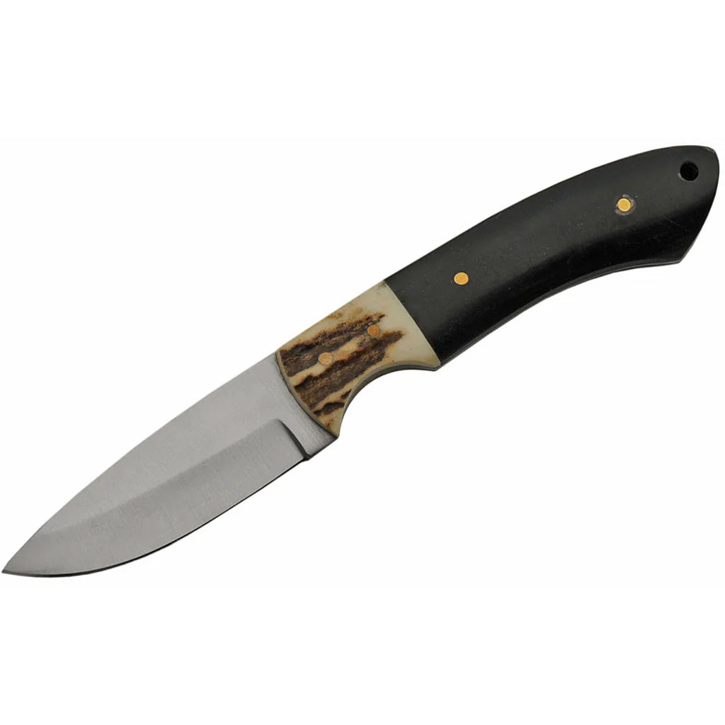 SZCO Horn Stag Hunting Knife - Front View