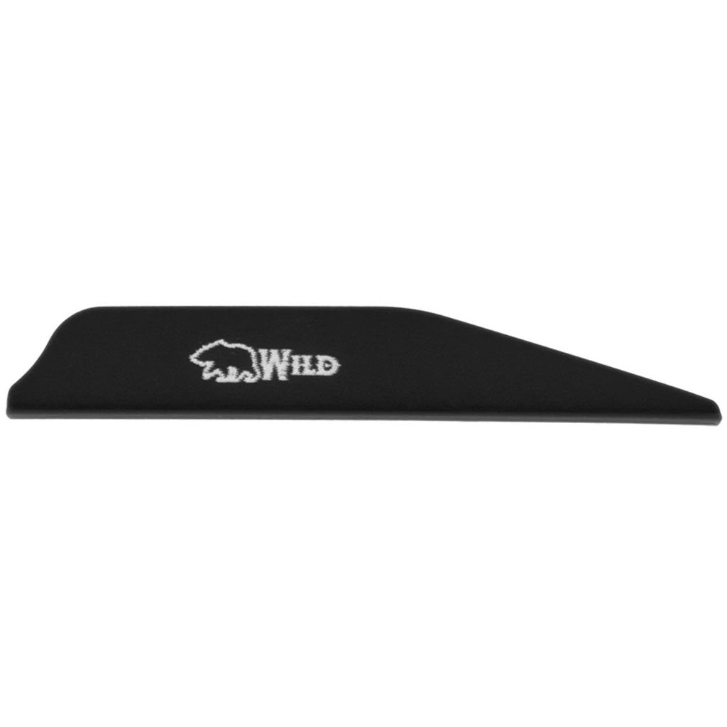 Bohning Wild Vanes in 3 in. Black 100 pk. - Front View