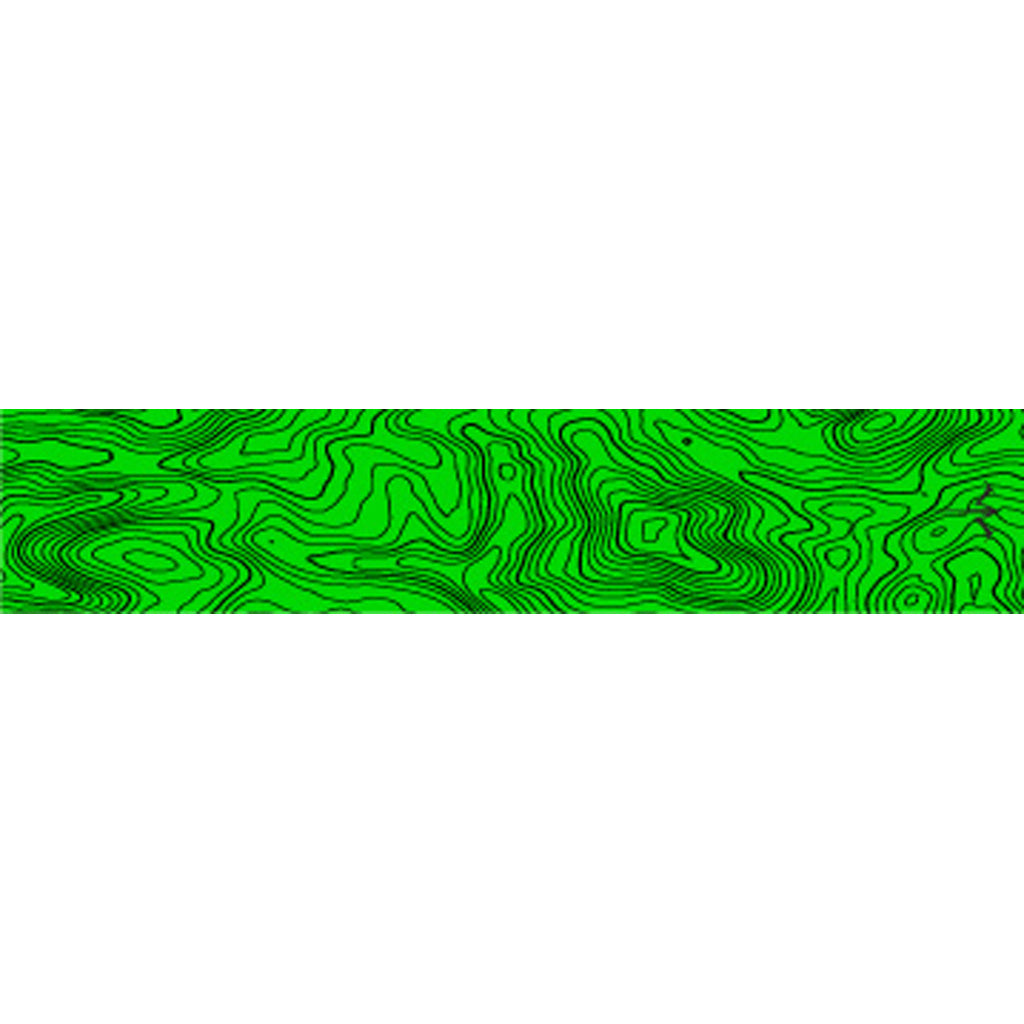 White Water Archery Thin Line Topo Wraps in Flo Green 5 in. x 1.125 in. 15 pk. - Front View