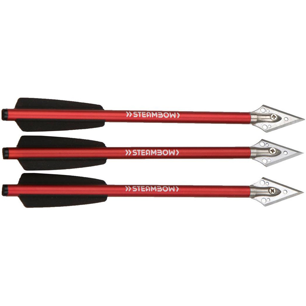 Steambow Aluminum Hunting Arrows - Front View