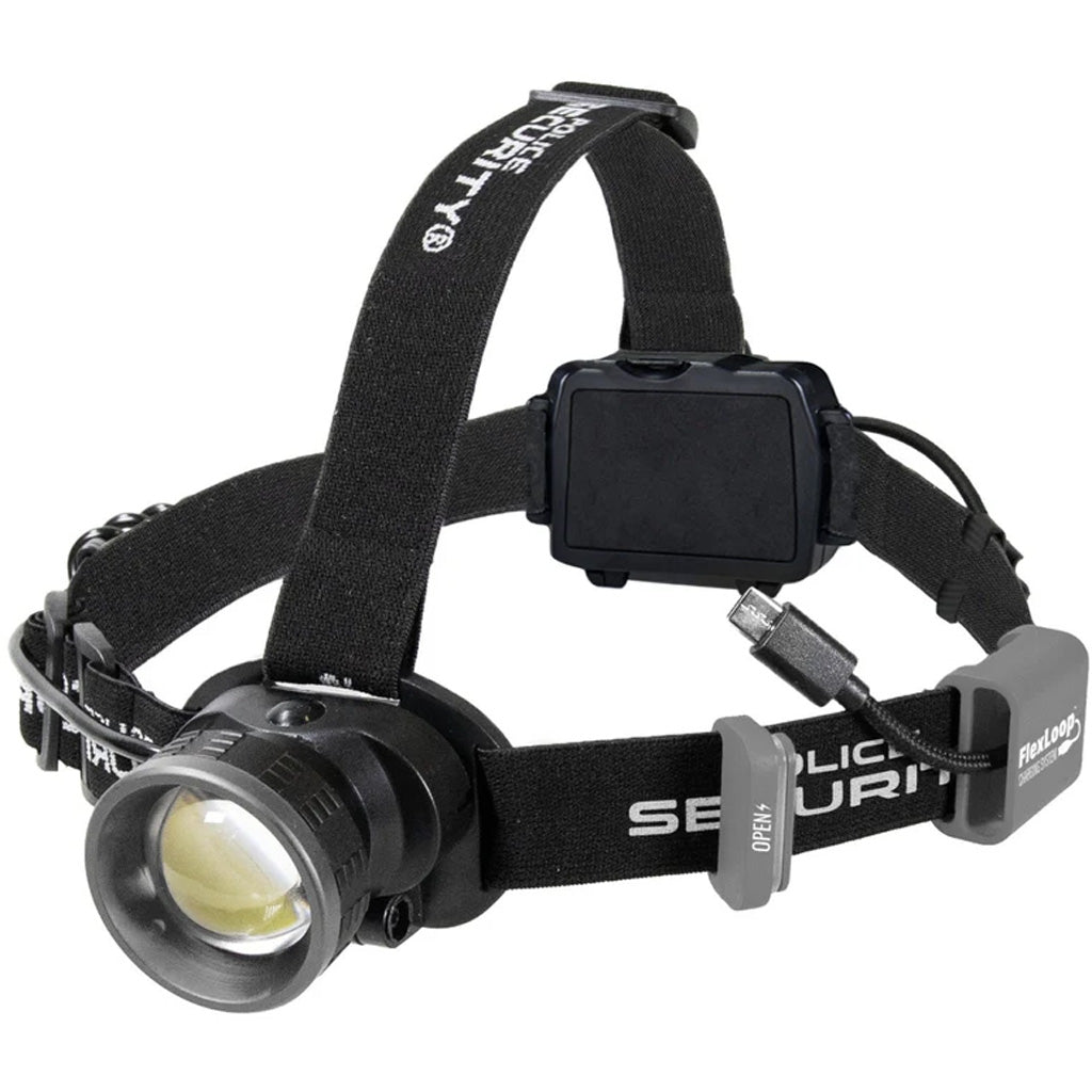 Police Security Flashlights Police Security FlexLoop 1000 Headlamp - Front View