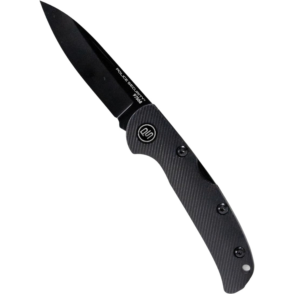 Police Security Flashlights Police Security Forge Drop Point Knife - Front View