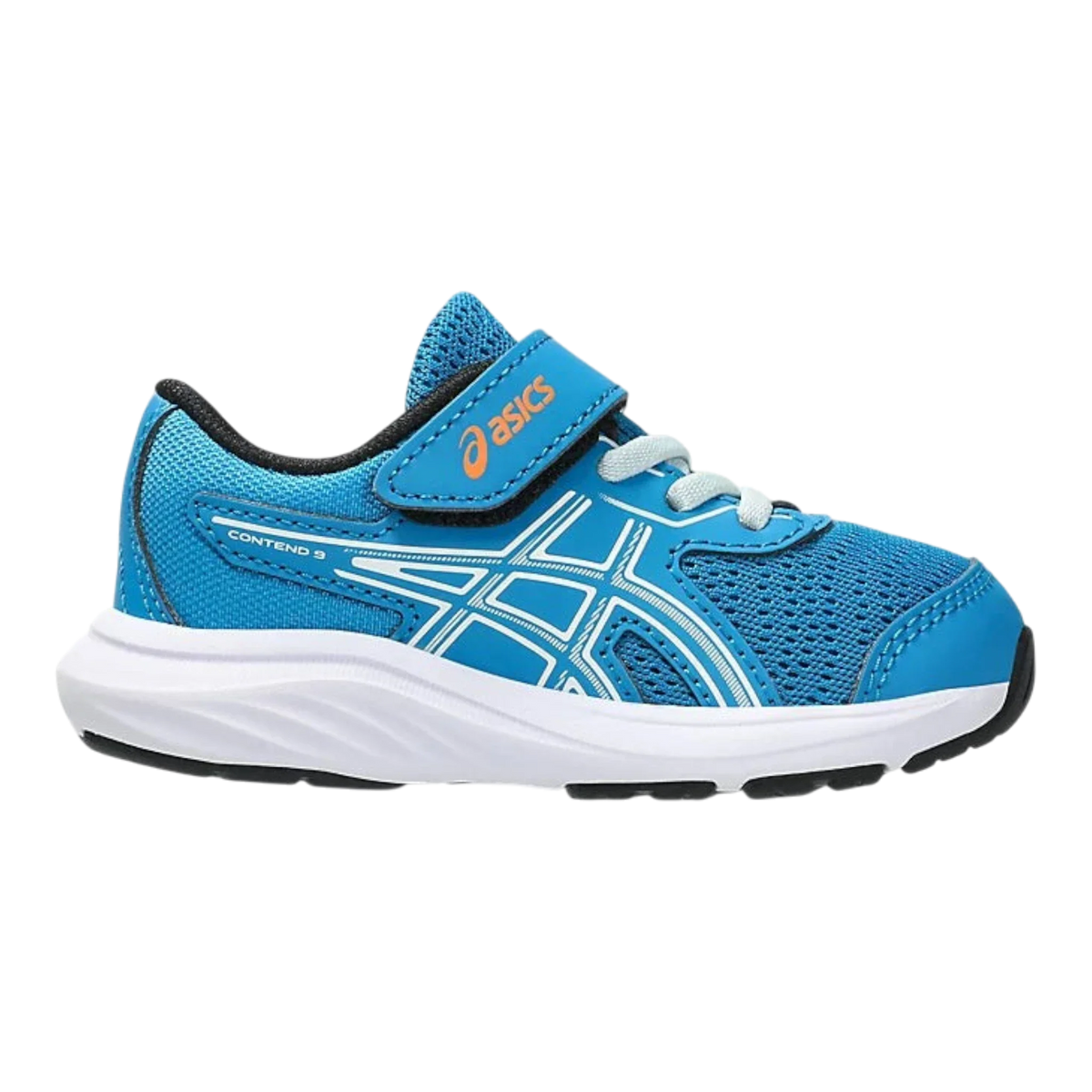 ASICS Contend 9 TS Toddlers' (TD) Sneakers — Blue/Cool Grey Mesh Low-Top