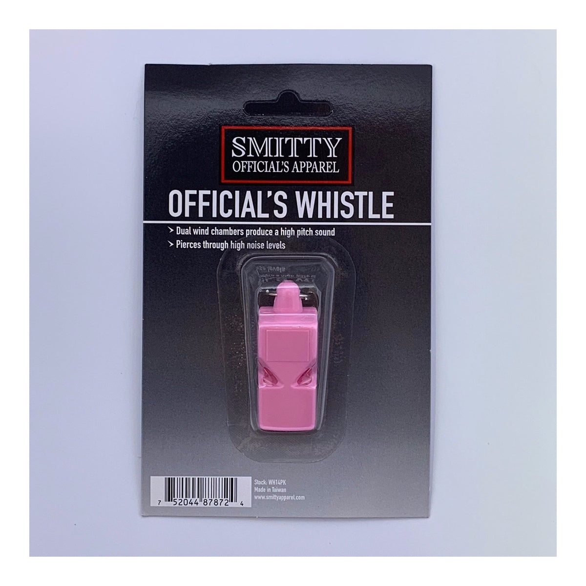 SMITTY Pink Pealess Whistle WH14-PINK Referee Officials Choice