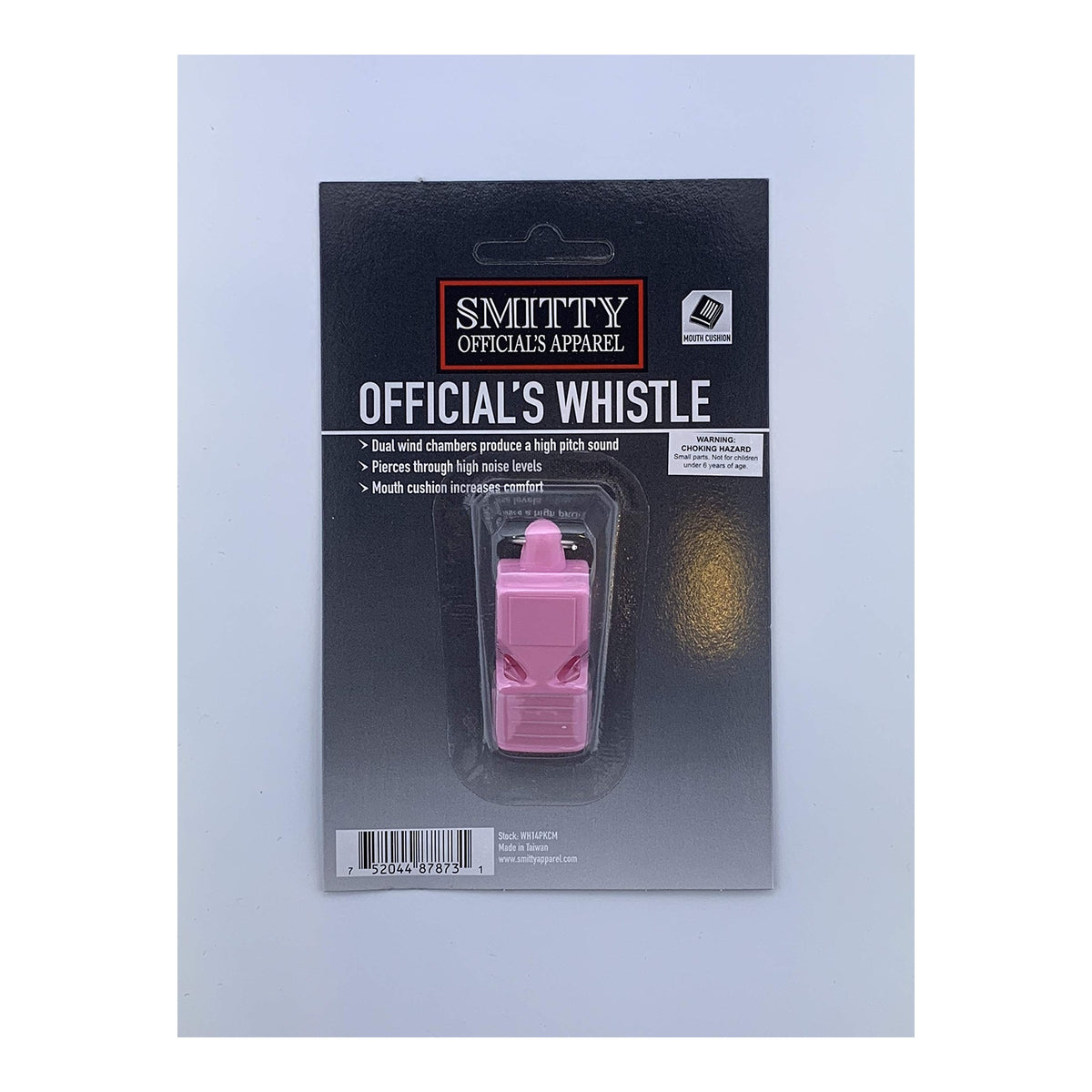 SMITTY WH14C Pink Pealess Whistle With Cushion