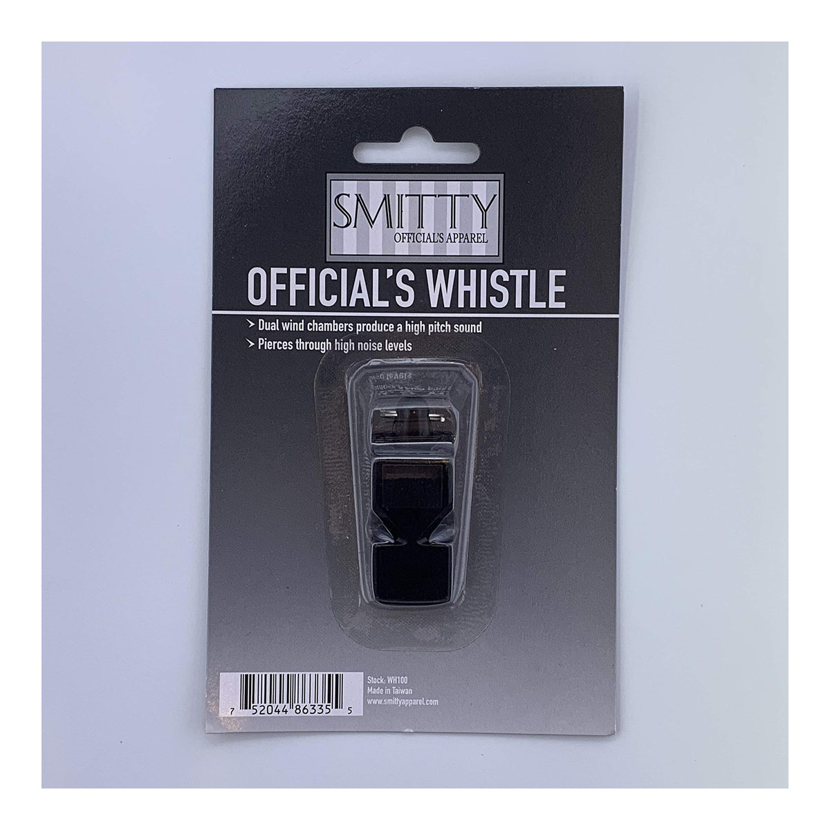 SMITTY WH14 Black Pealess Whistle