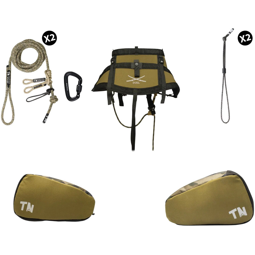 Timber Ninja Duel Saddle Starter Kit in Regular - Front View