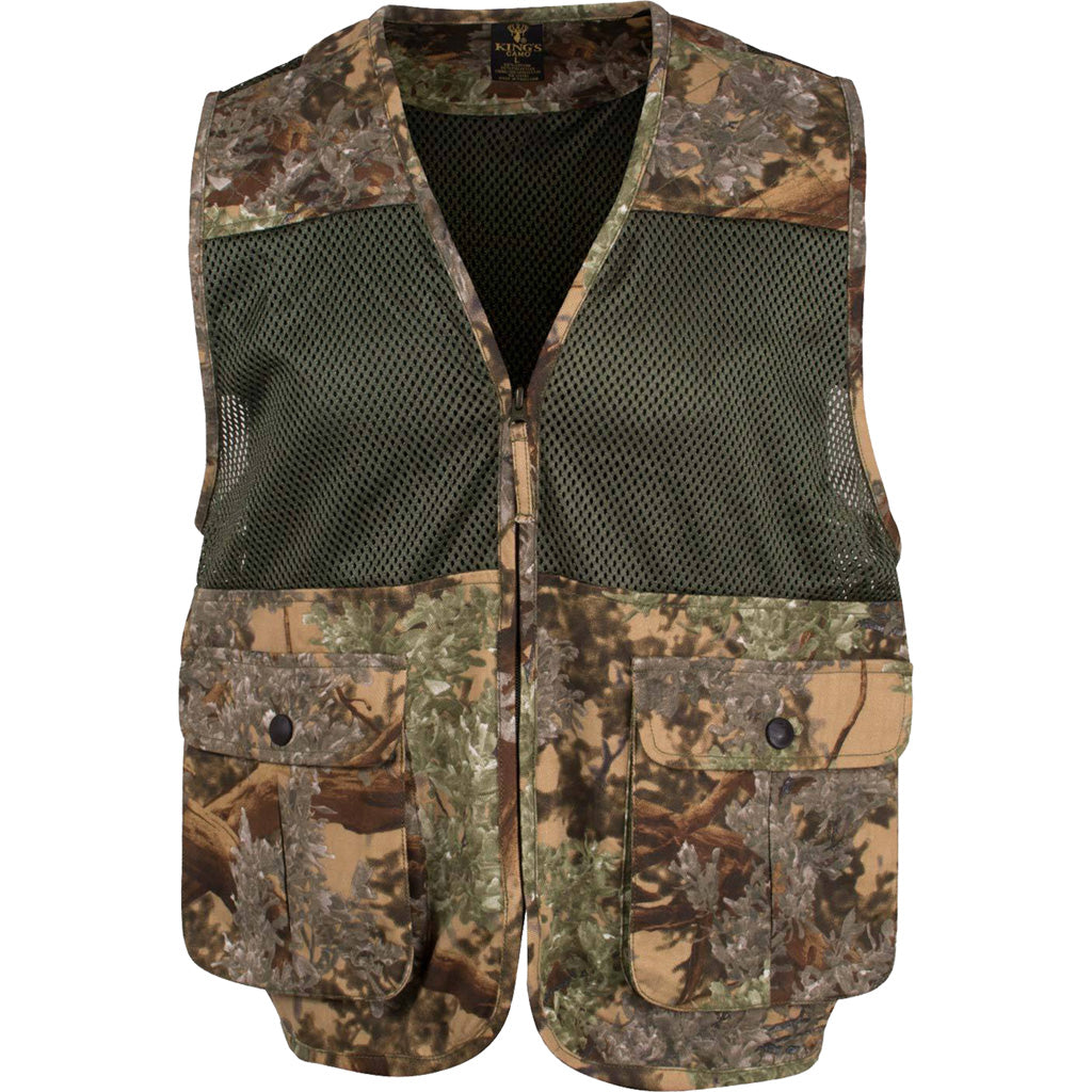 Kings Camo Kings Upland Vest in Tan Men's Small - Front View