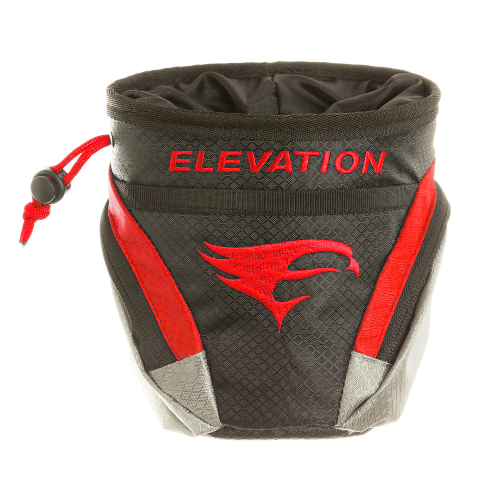 Elevation Core Release Pouch in Black/Red - Front View