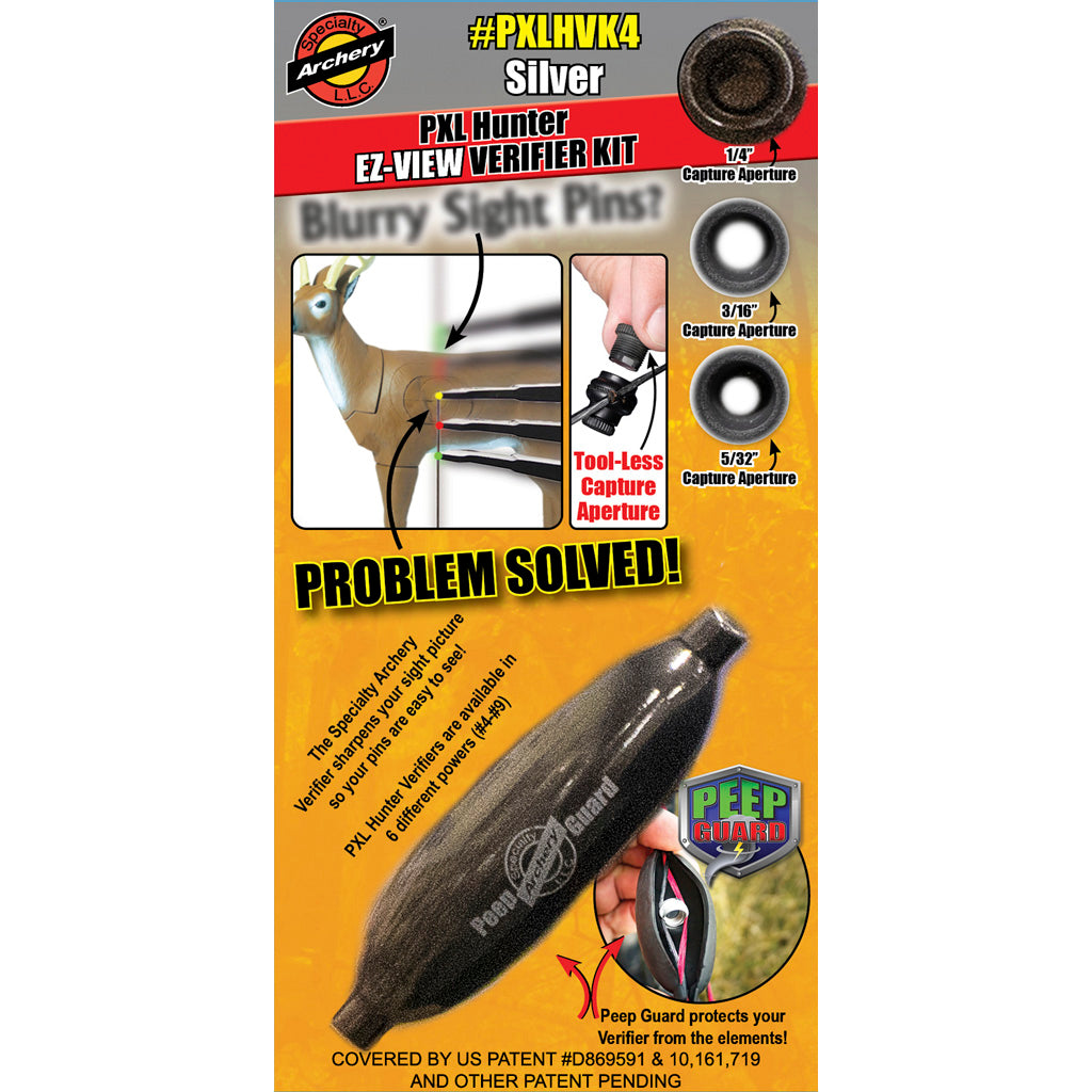 Specialty Archery PXL Hunter EZ-View Verifier Kit in Silver - Front View