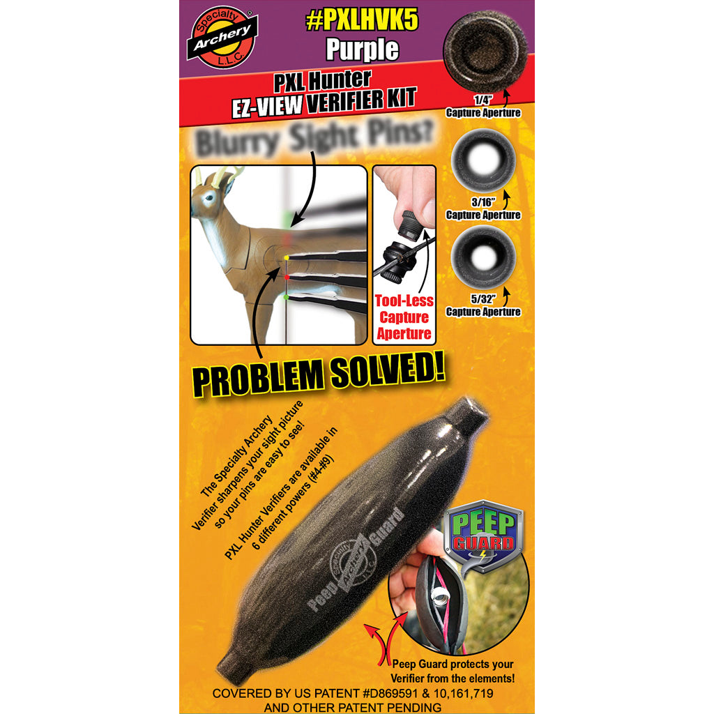 Specialty Archery PXL Hunter EZ-View Verifier Kit in Purple - Front View