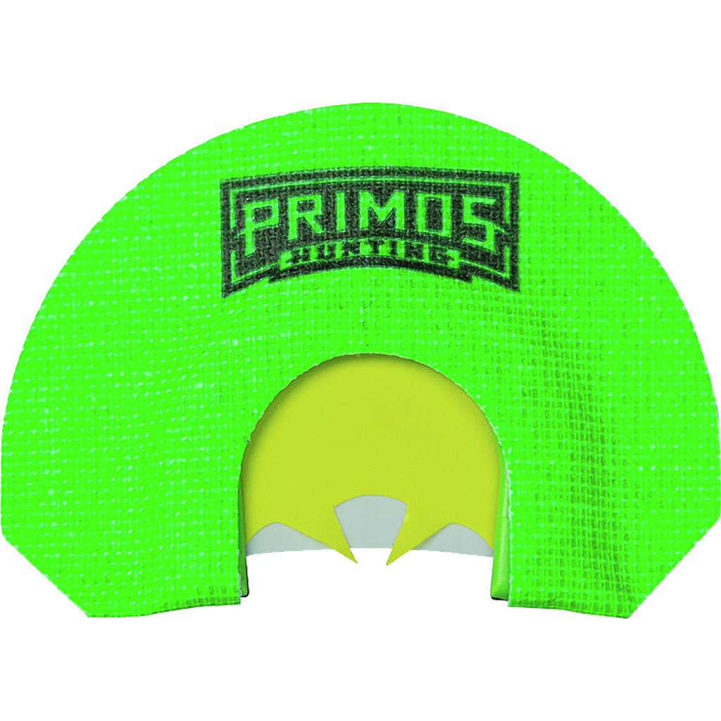Primos Hen House Diaphragm Call in Green/Yellow - Front View