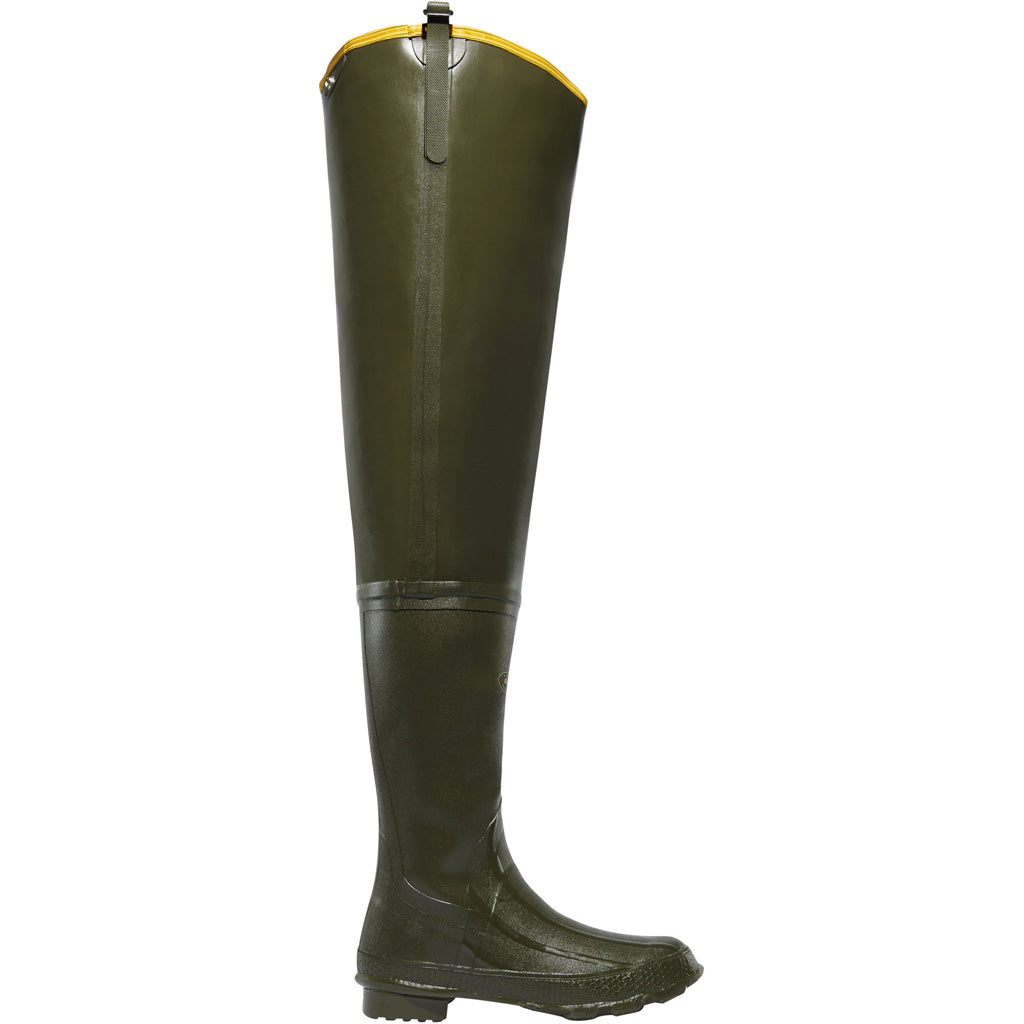 Lacrosse Grange Hip Boot in 32" OD Green Size 9 - Front View