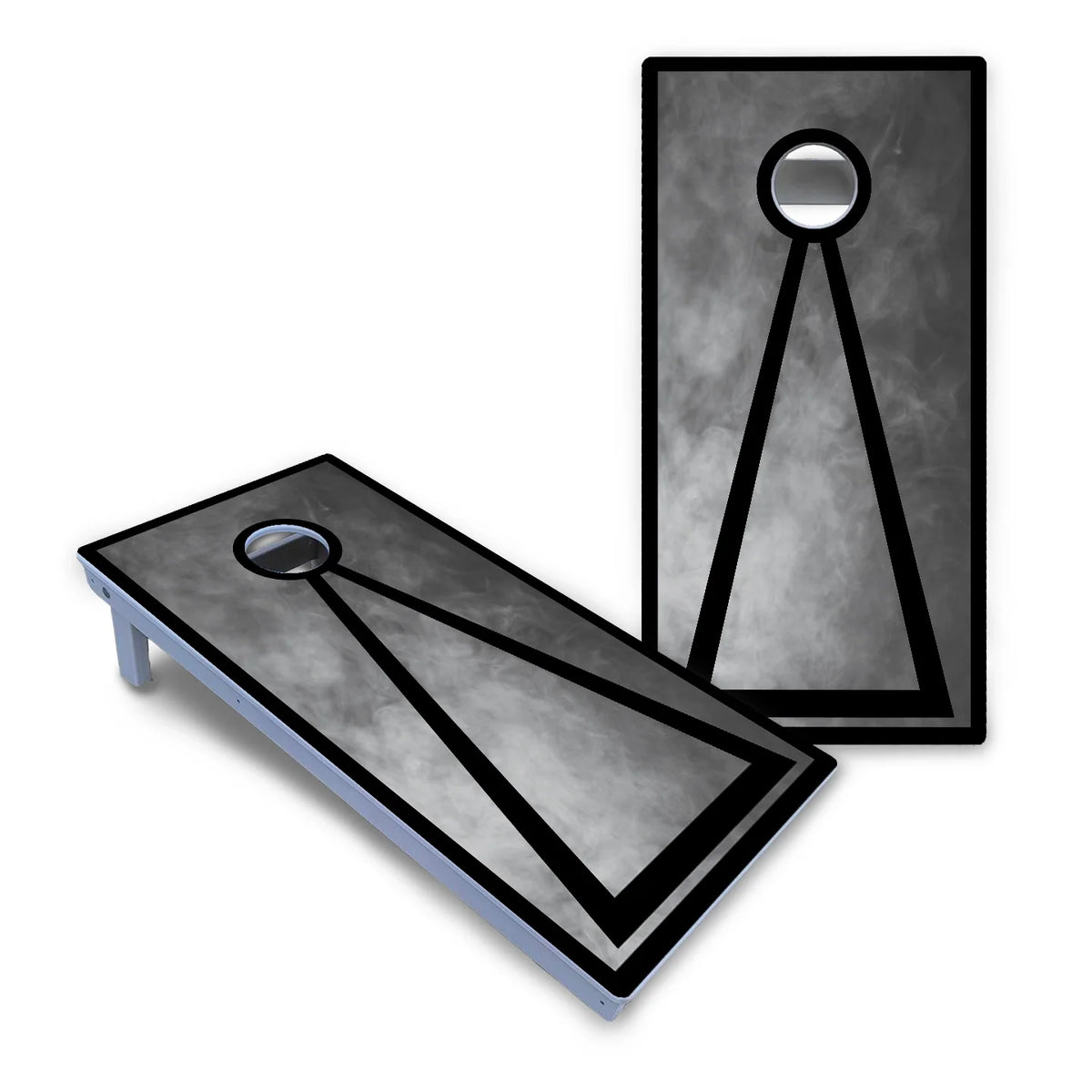 Smoke Triangle Cornhole Boards - All Weather Series