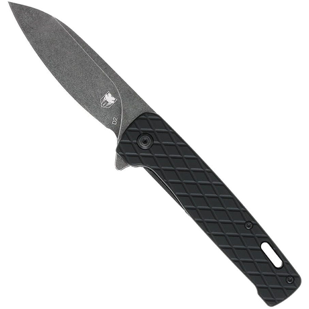 CobraTec Gator Knife in Black - Front View