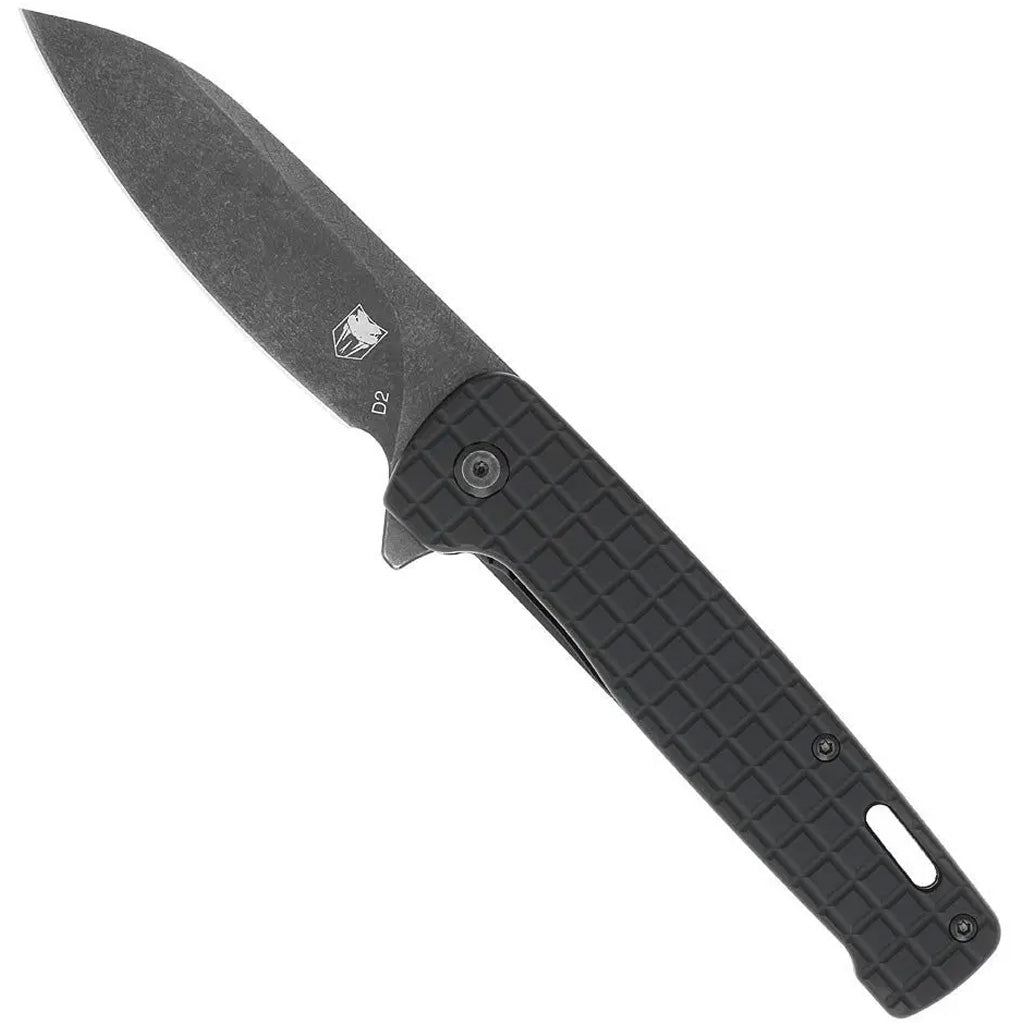 CobraTec Rhino Knife in Black - Front View