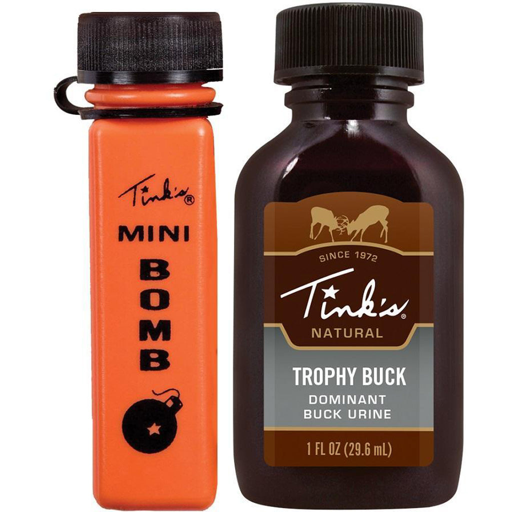 Tinks Trophy Buck Squeeze Bottle w/MiniBomb - Front View