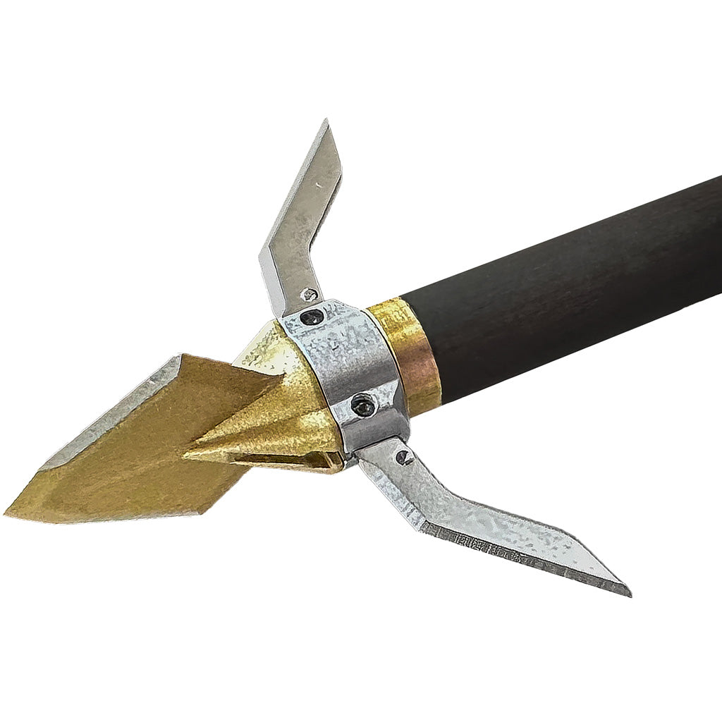 OzCut Broadheads Ozcut Kreature Hybrid 4 Blade Broadhead in 100 gr. 3 pk. - Front View