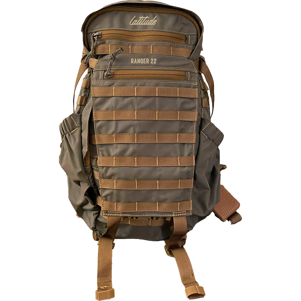 Latitude Outdoors Latitude Ranger 22 Backpack in Tan - Front View