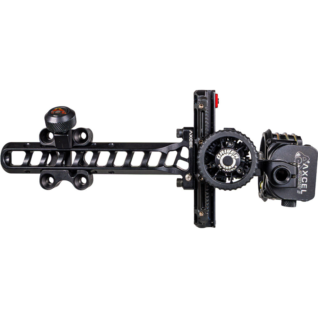Axcel Driver Slider Sight w/Accustat II Scope in Stealth BH .019 Micro 3 Pins RH - Front View