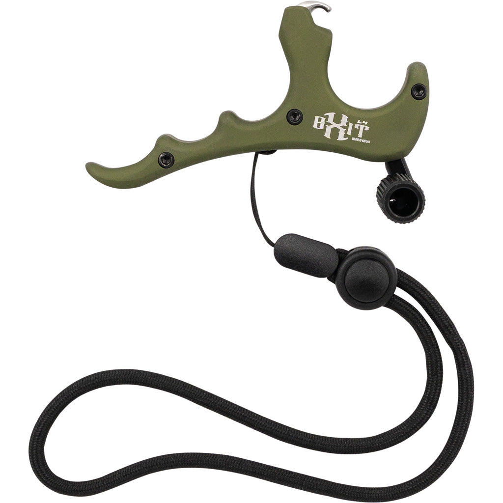 B3 Exit L4 Release in Open Hook Four Finger Green - Front View