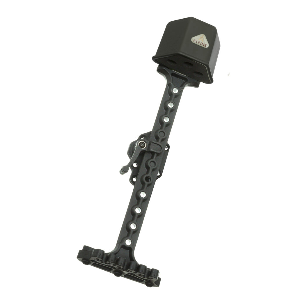 Alpine Bear Claw 3 Arrow Quiver in Black - Front View