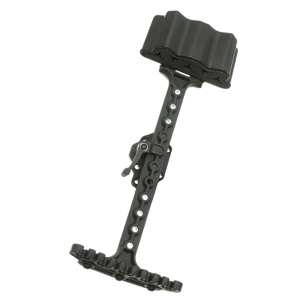 Alpine Bear Claw 5 Arrow Quiver in Black - Front View